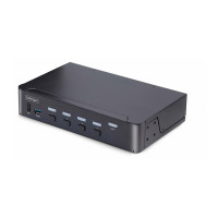 Produktbild för StarTech.com 4-Port DisplayPort 1.4 KVM Switch, 8K 60Hz / 4K 144Hz, 2x USB 3.0 Ports, 4x USB 2.0 Ports, Hotkey Switching, TAA Compliant (D86A2-4-PORT-8K-KVM) - omkopplare för tangentbord/video/mus/ljud/USB - 4 portar - TAA-kompatibel