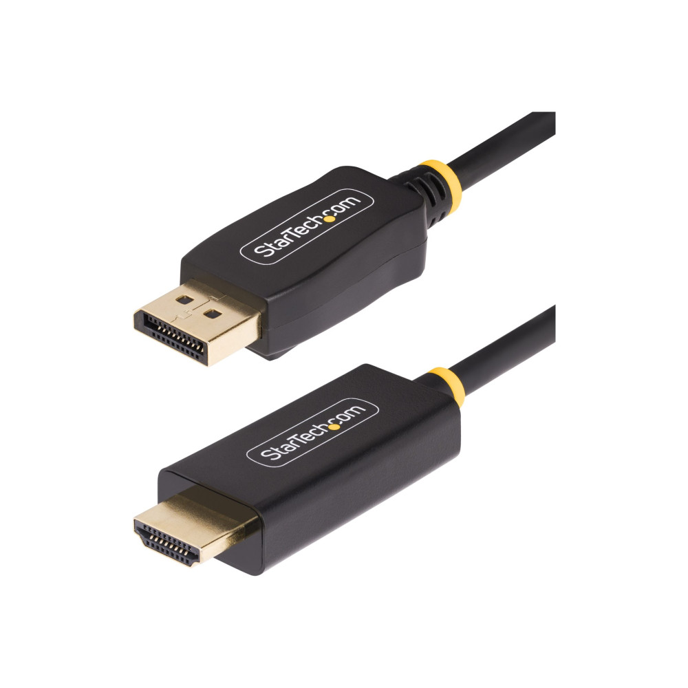 Produktbild för StarTech.com 9.8ft (3m) DisplayPort to HDMI Adapter Cable, 4K 60Hz with HDR, DP to HDMI 2.0b, Active Video Converter, DisplayPort Desktop to HDMI Monitor, M/M - DisplayPort to HDMI Cord (10F-DP-HDMI-4K60-HDR) - adapterkabel - DisplayPort / HDMI - 3 m