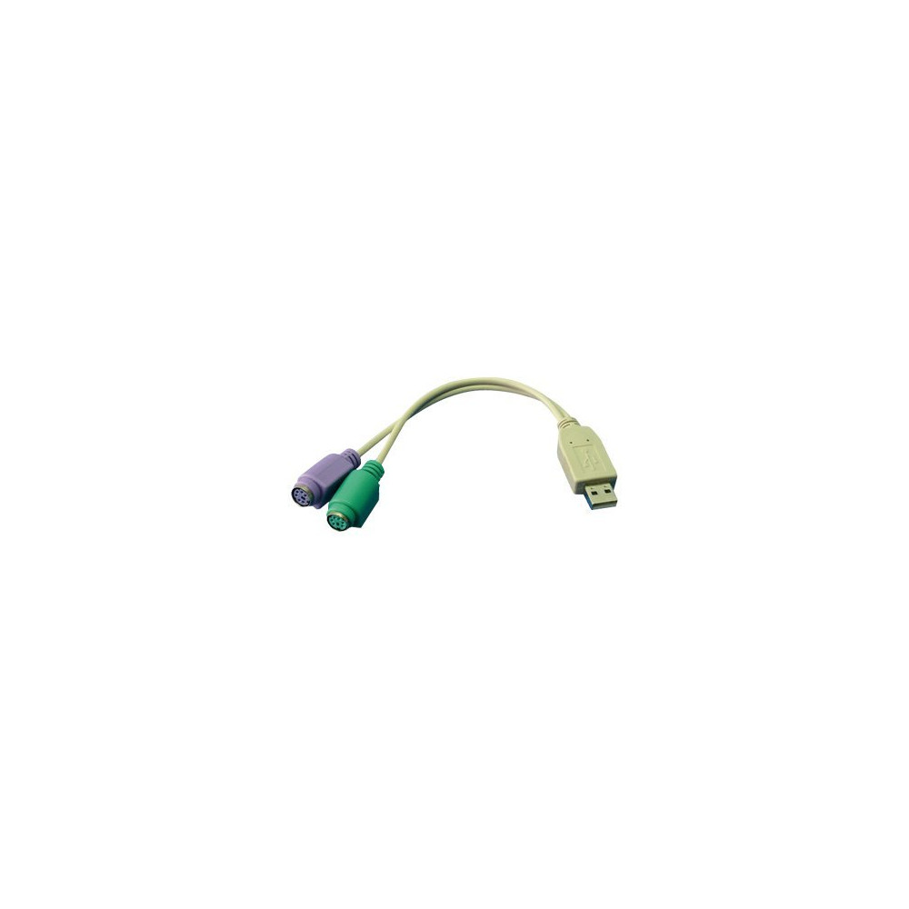 Produktbild för LogiLink - adapter för tangentbord/mus - PS/2 till USB