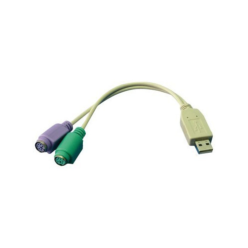 2direct LogiLink - adapter för tangentbord/mus - PS/2 till USB