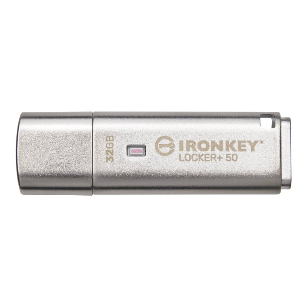 Produktbild för Kingston IronKey Locker+ 50 - USB flash-enhet - 32 GB