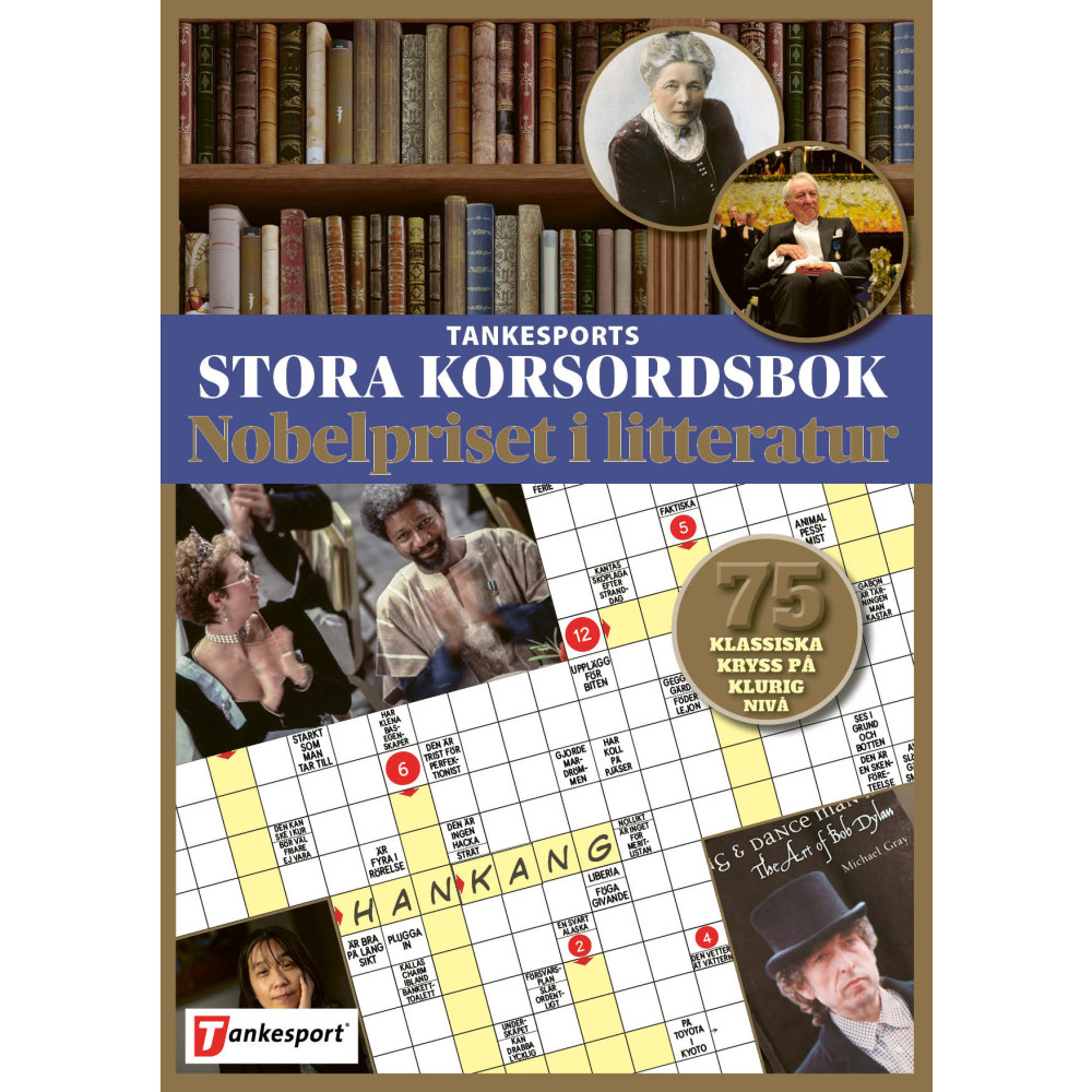Produktbild för Tankesports stora korsordsbok : Nobelpriset i litteratur (bok, flexband)