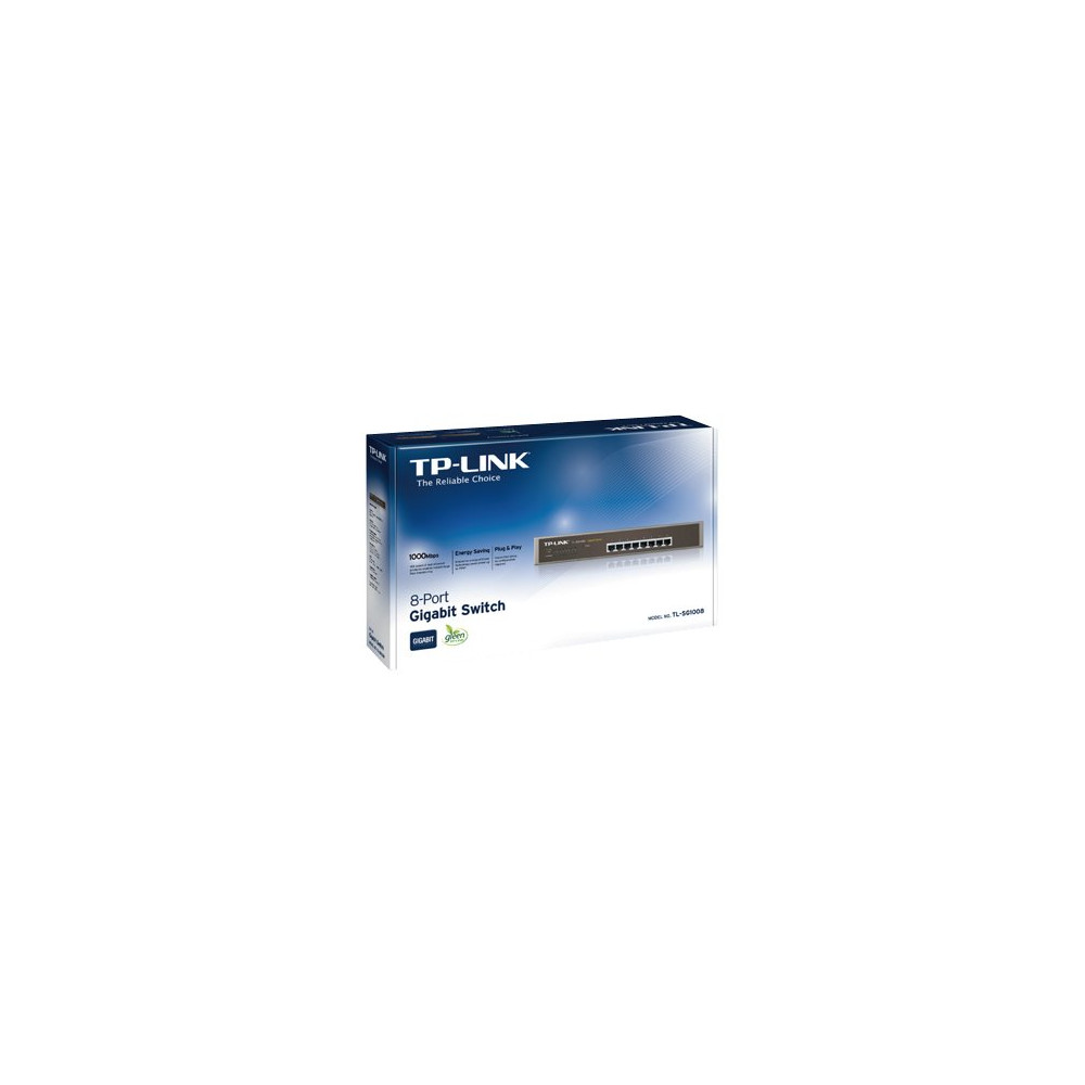Produktbild för TP-Link TL-SG1008 - switch - 8 portar