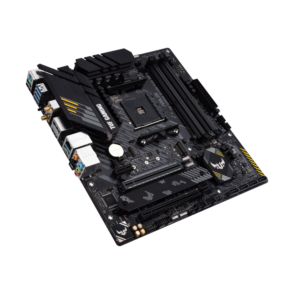 Produktbild för ASUS TUF GAMING B550M-PLUS WIFI II - moderkort - micro ATX - Socket AM4 - AMD B550