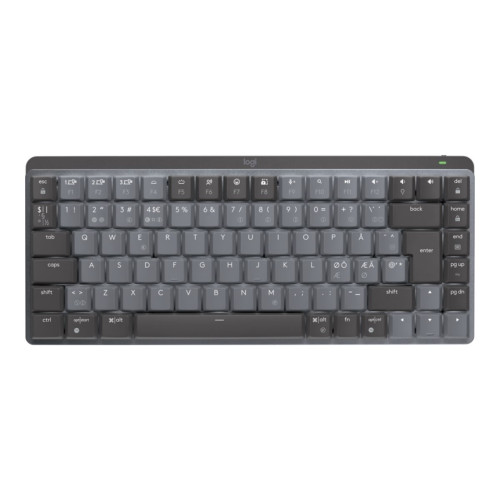Logitech Logitech Master Series MX Mechanical Mini - tangentbord - QWERTY - nordiskt (danska/finska/norska/svenska) - grafit Inmatningsenhet