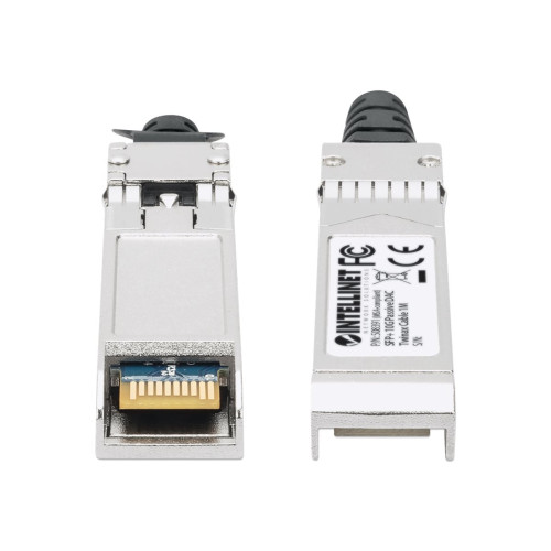 intellinet Intellinet 10GBase direktkopplingskabel - 1 m - svart