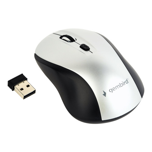Gembird Gembird MUSW-4B-02-BS - mus - 2.4 GHz - svart/silver