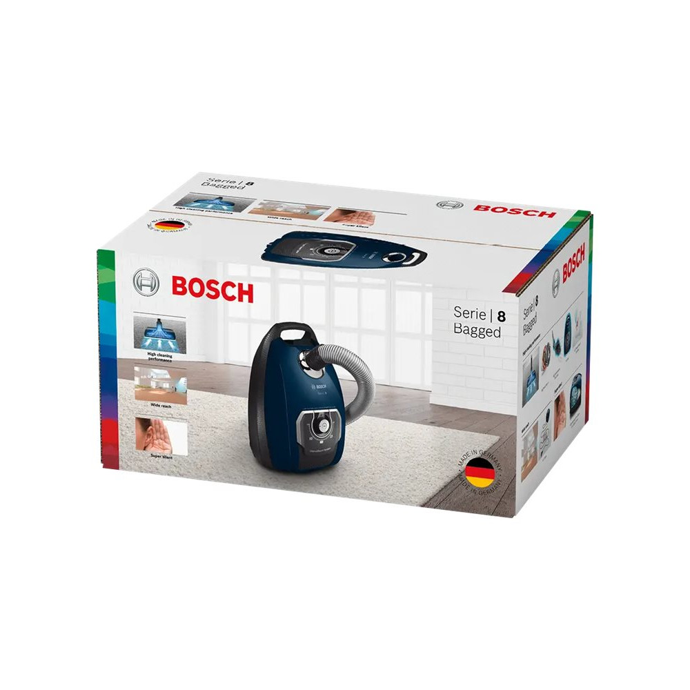 Produktbild för Bosch Series | 8 BGB75X494 - dammsugare - med behållare - blå