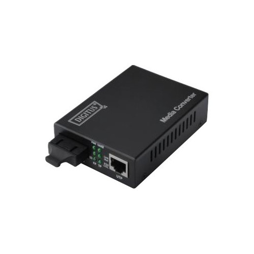 Digitus DIGITUS Professional DN-82121-1 - fibermediekonverterare - 10Mb LAN, 100Mb LAN, 1GbE