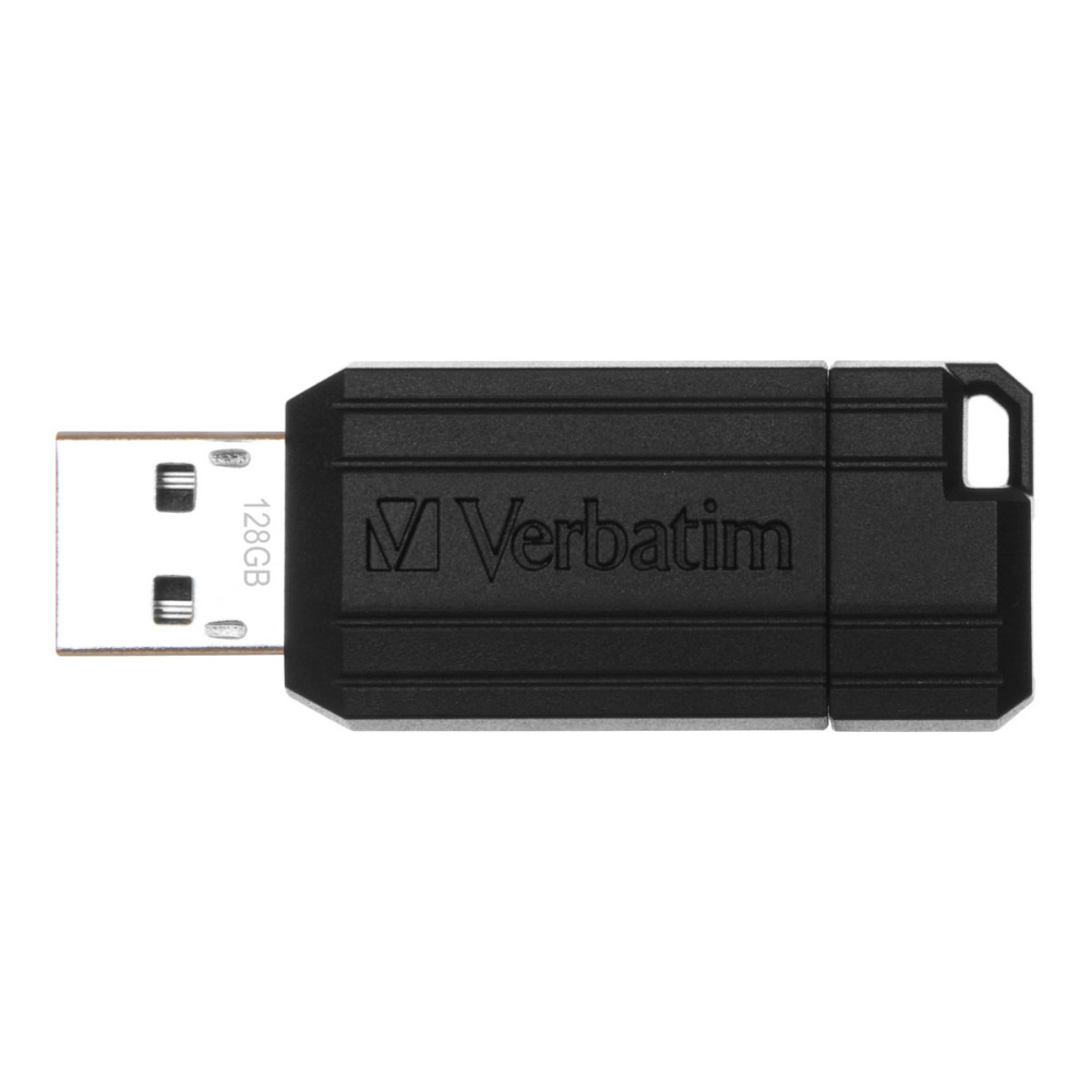 Produktbild för Verbatim PinStripe USB Drive - USB flash-enhet - 128 GB