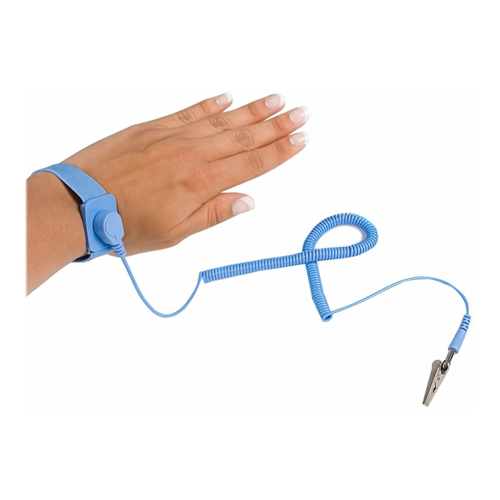 Produktbild för StarTech.com ESD antistatiskt handledsrem med jordningssladd - antistatiskt armband