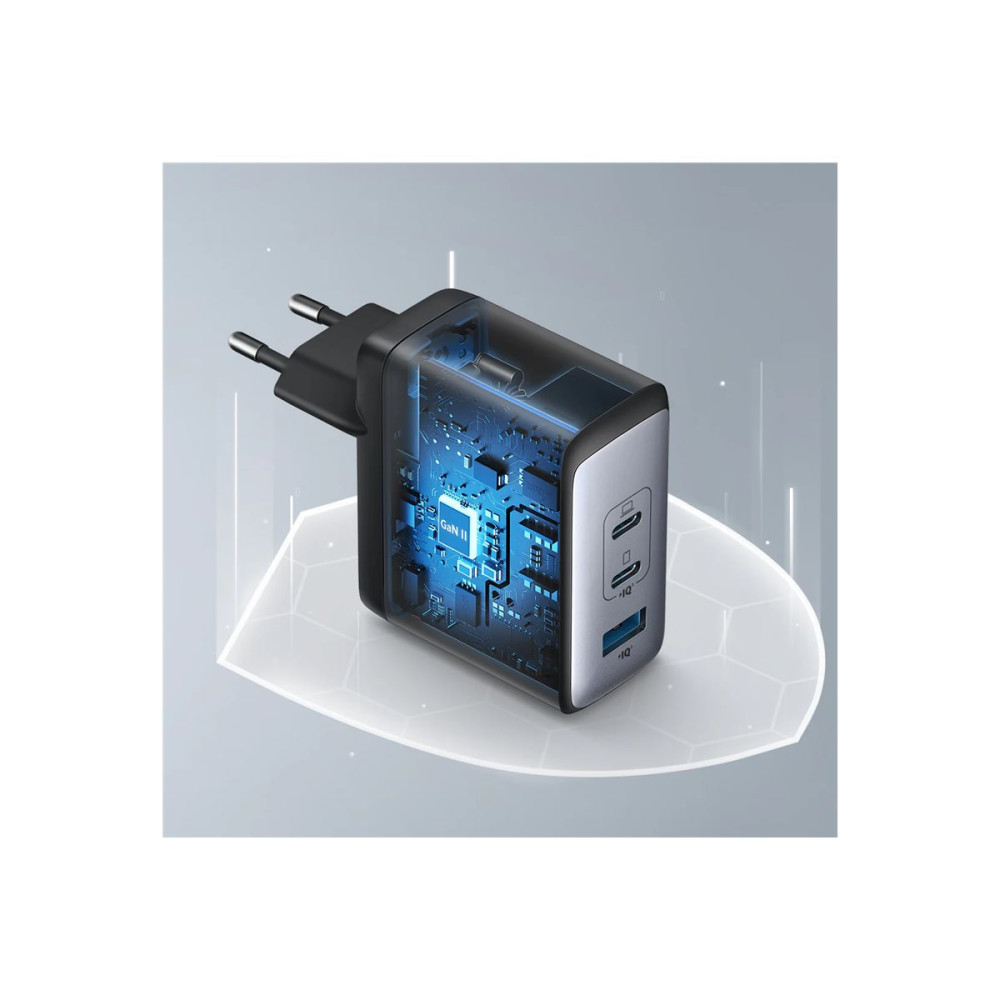 Produktbild för Anker 736 (Nano II) strömadapter - USB, 2 x USB-C - 100 watt
