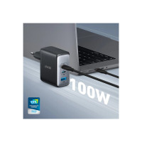 Produktbild för Anker 736 (Nano II) strömadapter - USB, 2 x USB-C - 100 watt