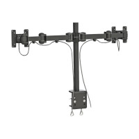 Produktbild för Neomounts FPMA-D960D monteringssats - fullständig rörelse - för 2 LCD-bildskärmar - svart