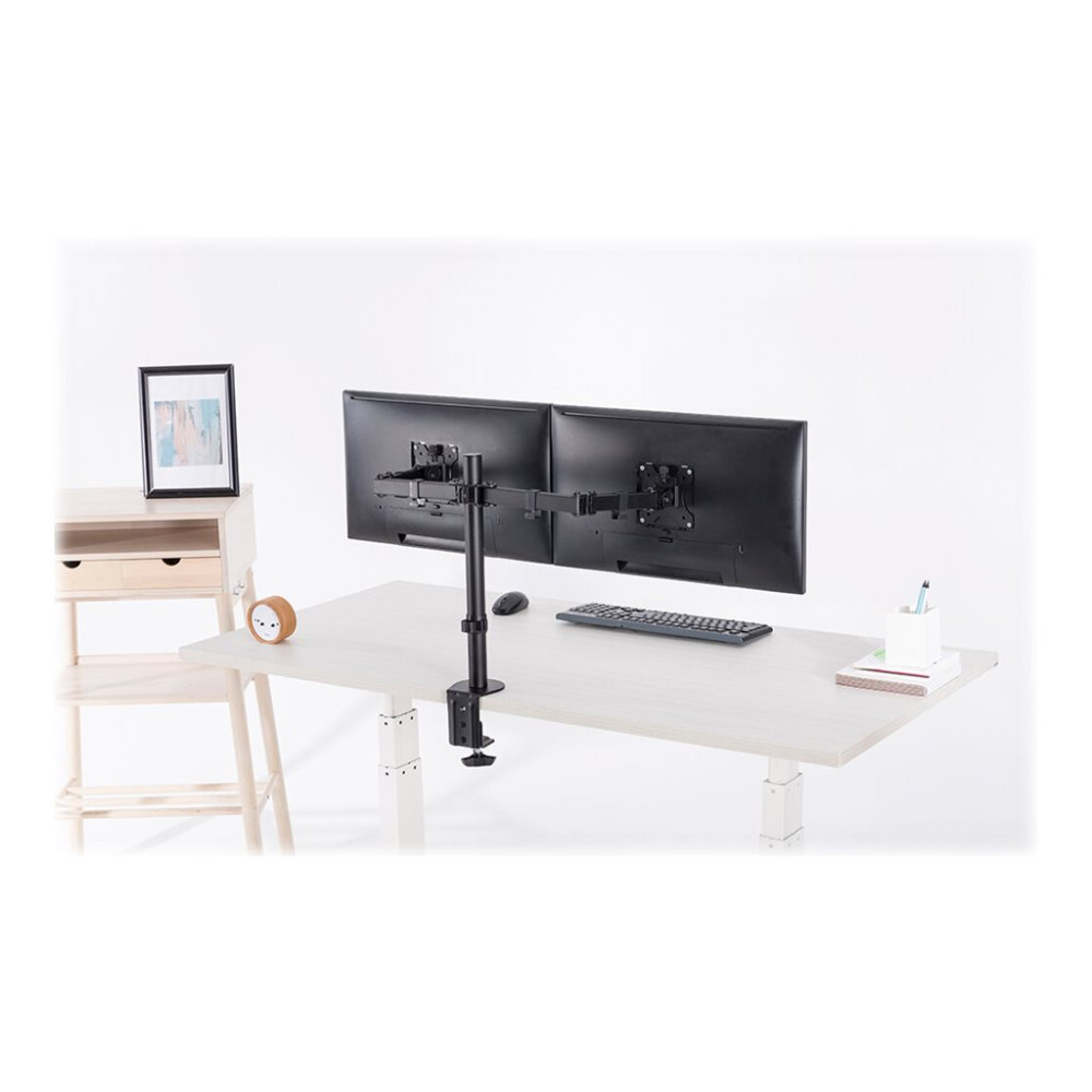 Produktbild för Neomounts FPMA-D550D monteringssats - fullständig rörelse - för 2 LCD-bildskärmar - svart