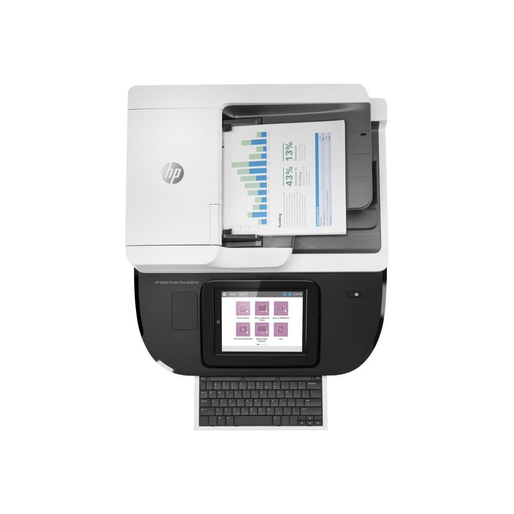 Produktbild för HP Digital Sender Flow 8500fn2 - dokumentskanner - desktop - USB 2.0, Gigabit LAN, USB 2.0 (Host)