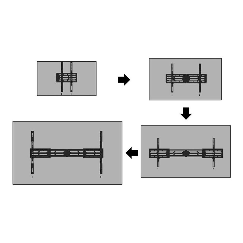 Produktbild för Neomounts WL30S-950BL19 monteringssats - kraftig - för platt panel - fast - svart