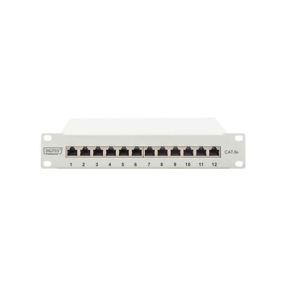 Produktbild för DIGITUS DN-91612S-EA-G - patch-panel - 1U - 10"