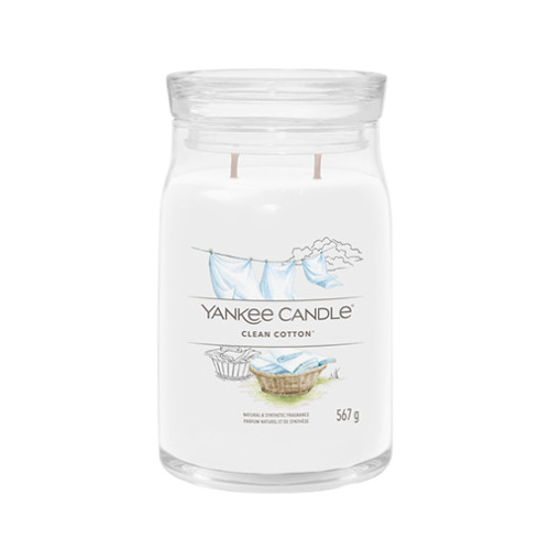 Yankee Candle Yankee Candle Clean Cotton signature svíčka velká 567 g