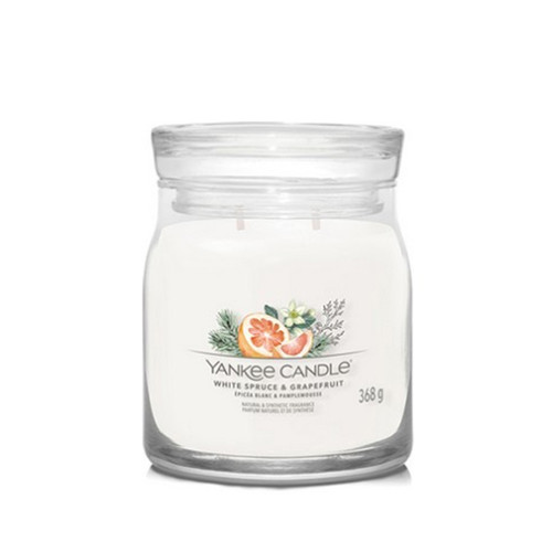 Yankee Candle Yankee Candle White Spruce & Grapefruit signature svíčka střední 368 g