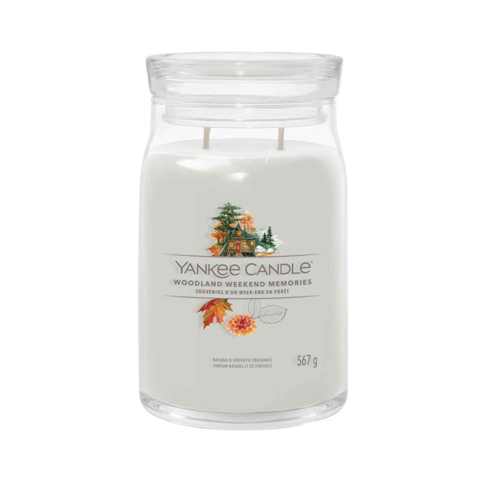 Produktbild för Yankee Candle Woodland Weekend Memories Signature Candle Large 567g