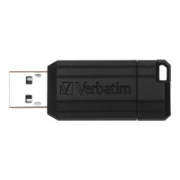 Produktbild för Verbatim PinStripe USB Drive - USB flash-enhet - 64 GB