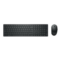 Produktbild för Dell Pro KM5221W - sats med tangentbord och mus - QWERTY - hela norden - svart Inmatningsenhet