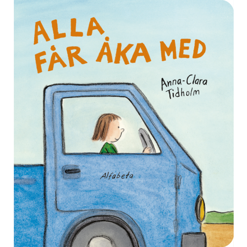 Alfabeta Alla får åka med (bok, board book)