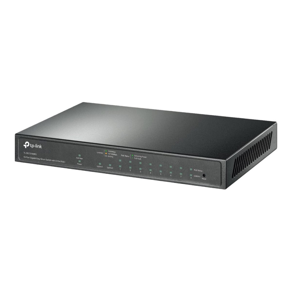 Produktbild för TP-Link TL-SG1210MPE V2 - switch - 10 portar - smart
