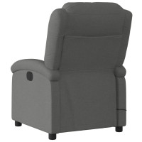 Produktbild för Massagefåtölj mörkgrå tyg