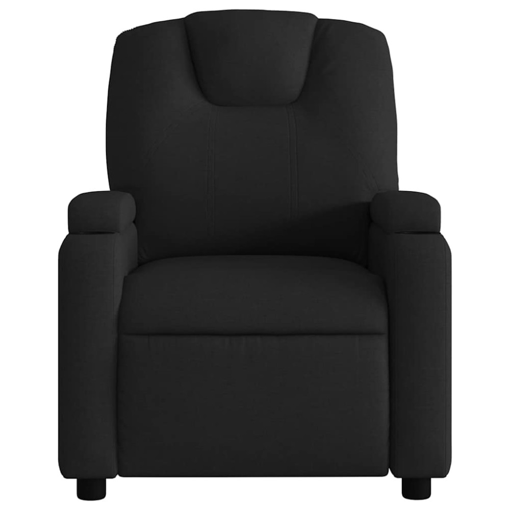 Produktbild för Massagefåtölj svart tyg