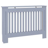Produktbild för Radiatorlock 2 pcs Grå 112 x 19 x 81,5 cm Konstruerat trä