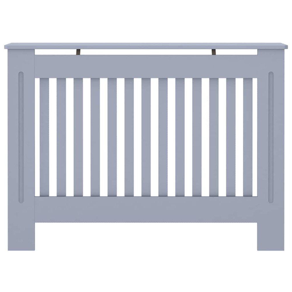 Produktbild för Radiatorlock 2 pcs Grå 112 x 19 x 81,5 cm Konstruerat trä