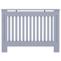 Produktbild för Radiatorlock 2 pcs Grå 112 x 19 x 81,5 cm Konstruerat trä