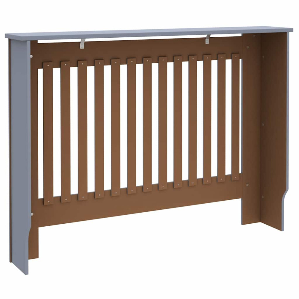 Produktbild för Radiatorlock 2 pcs Grå 112 x 19 x 81,5 cm Konstruerat trä