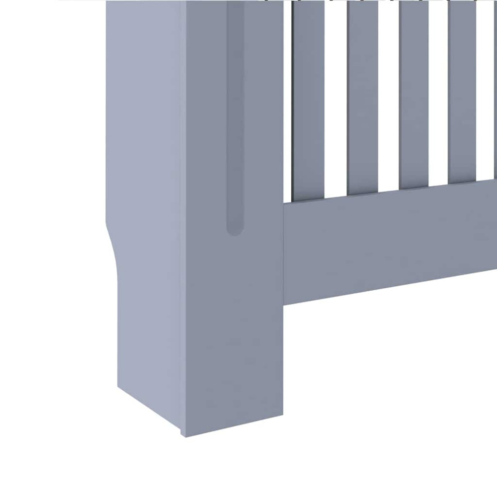 Produktbild för Radiatorlock 2 pcs Grå 112 x 19 x 81,5 cm Konstruerat trä