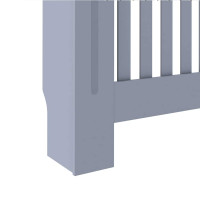 Produktbild för Radiatorlock 2 pcs Grå 112 x 19 x 81,5 cm Konstruerat trä