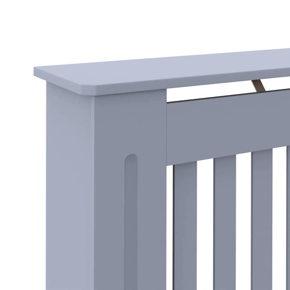 Produktbild för Radiatorlock 2 pcs Grå 112 x 19 x 81,5 cm Konstruerat trä