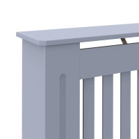 Produktbild för Radiatorlock 2 pcs Grå 112 x 19 x 81,5 cm Konstruerat trä