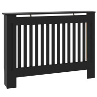 Produktbild för Radiatorlock 2 pcs Svart 112 x 19 x 81,5 cm Konstruerat trä