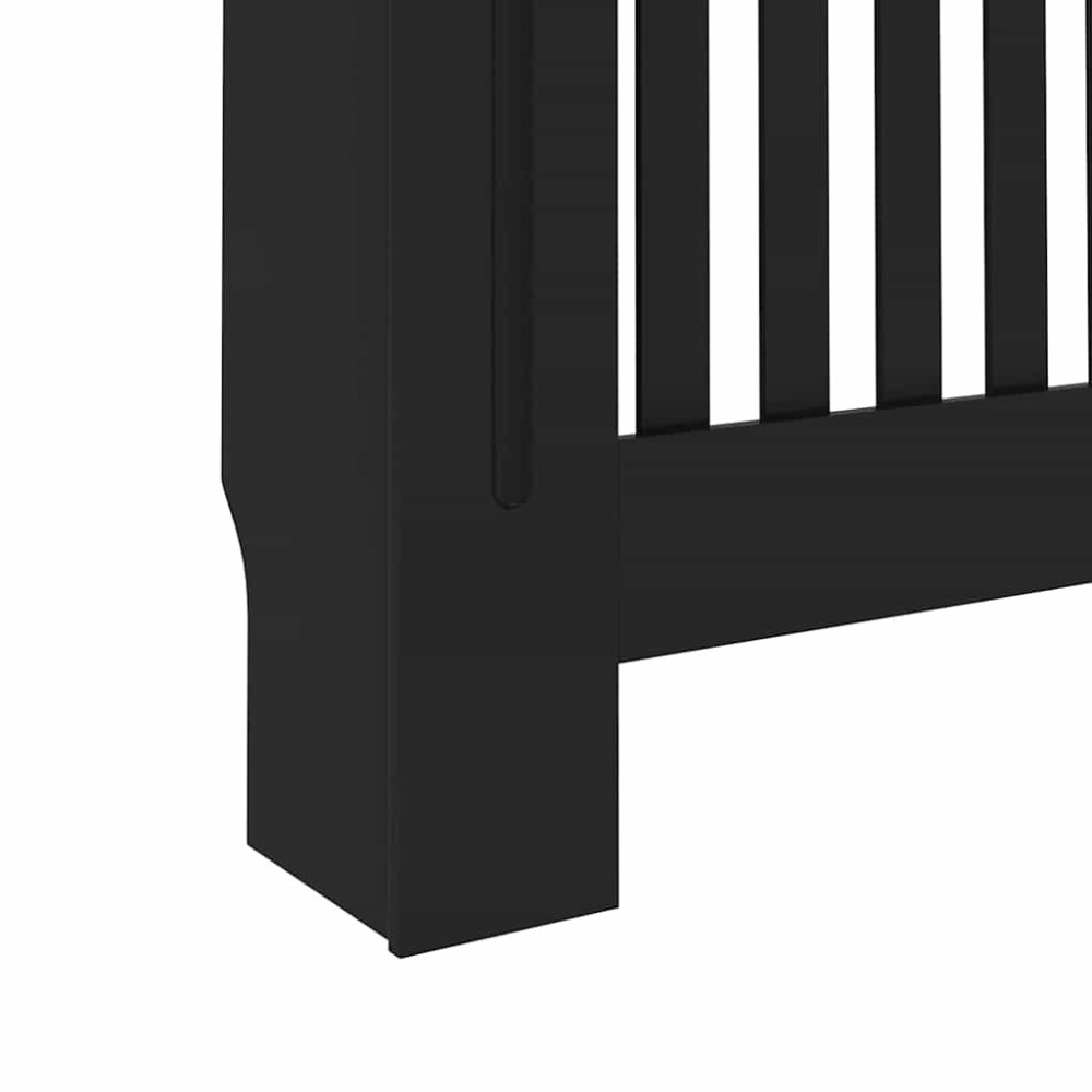 Produktbild för Radiatorlock 2 pcs Svart 112 x 19 x 81,5 cm Konstruerat trä