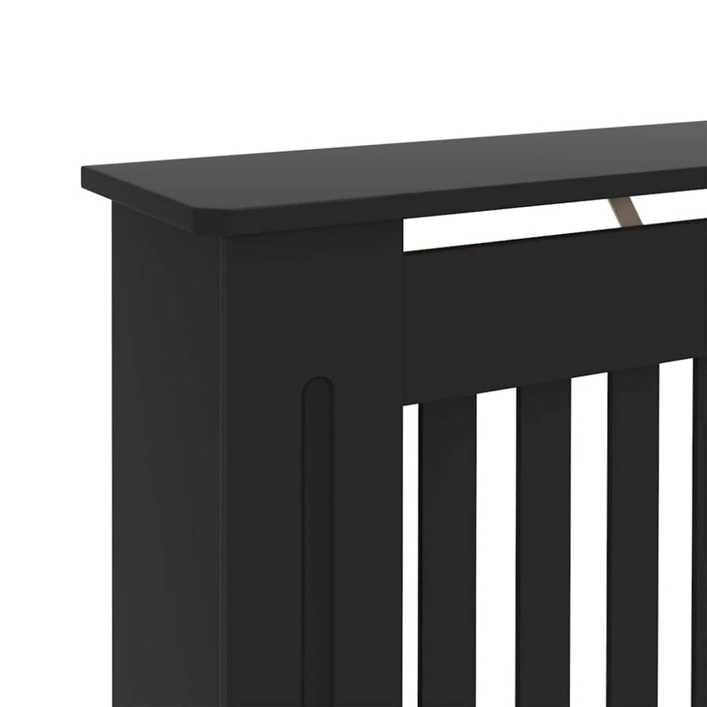 Produktbild för Radiatorlock 2 pcs Svart 112 x 19 x 81,5 cm Konstruerat trä