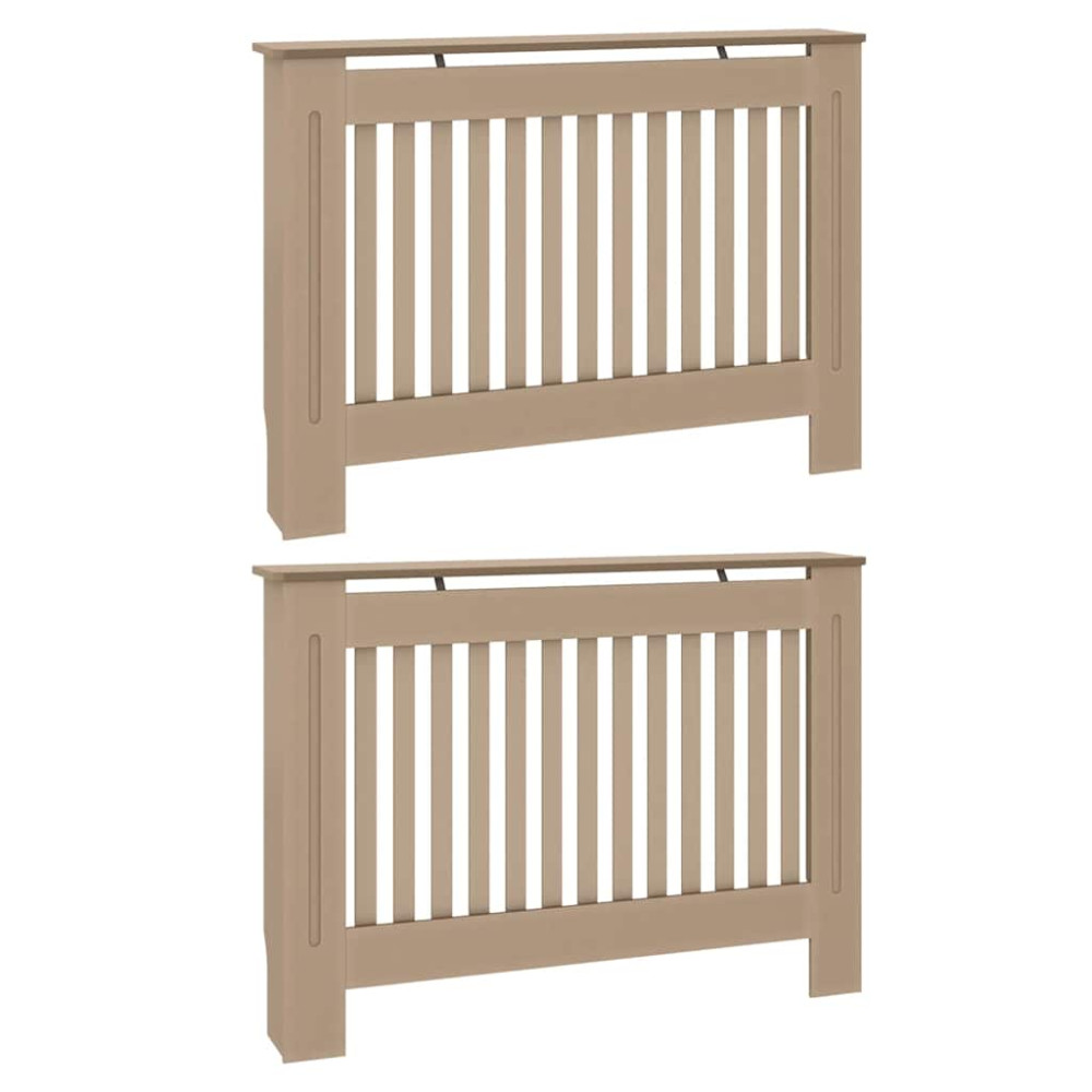 Produktbild för Radiatorlock 2 pcs Sonoma-ek 112 x 19 x 81,5 cm Konstruerat trä