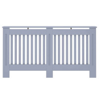 Produktbild för Radiatorlock 2 pcs Grå 152 x 19 x 81,5 cm Konstruerat trä