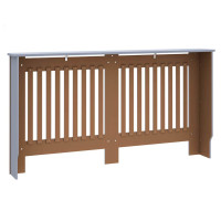 Produktbild för Radiatorlock 2 pcs Grå 152 x 19 x 81,5 cm Konstruerat trä