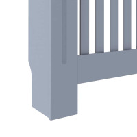Produktbild för Radiatorlock 2 pcs Grå 152 x 19 x 81,5 cm Konstruerat trä