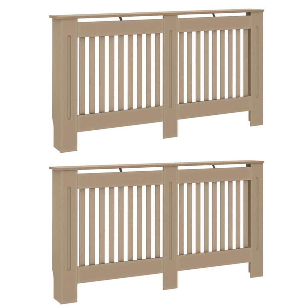Produktbild för Radiatorlock 2 pcs Sonoma-ek 152 x 19 x 81,5 cm Konstruerat trä