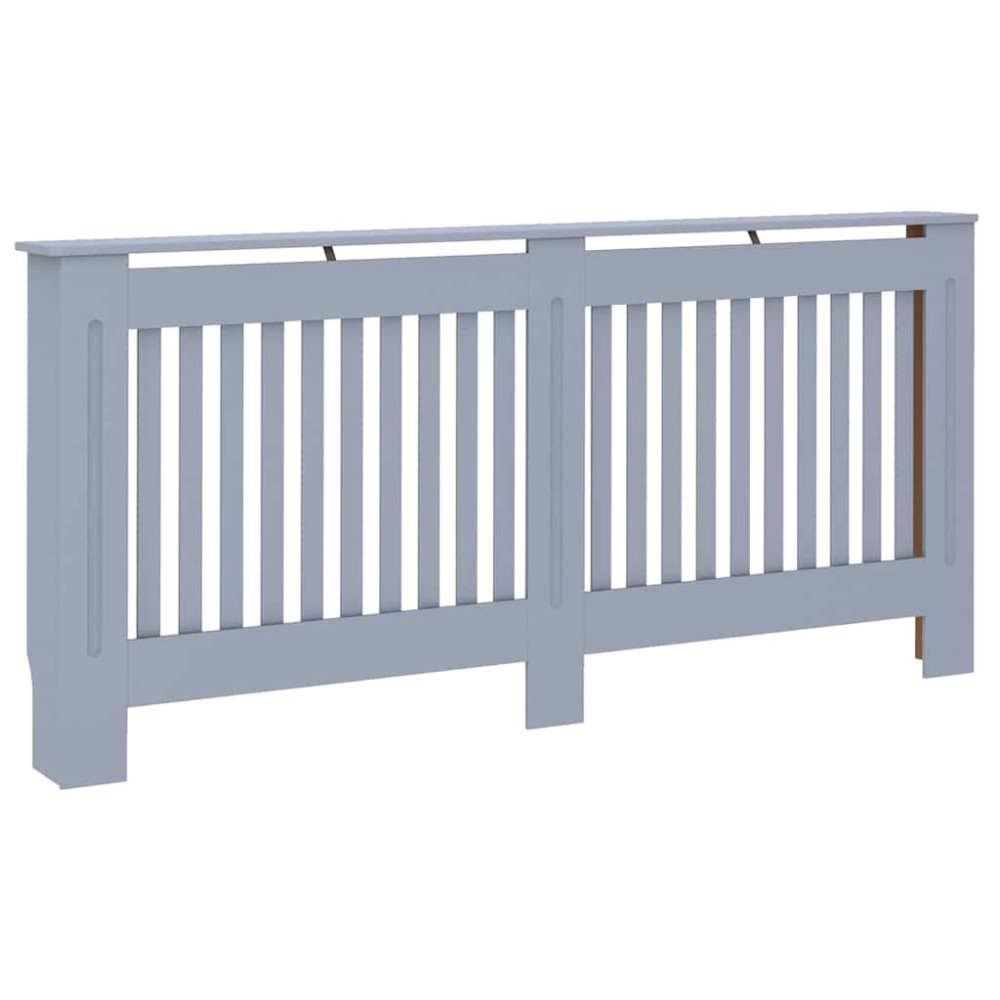 Produktbild för Radiatorlock 2 pcs Grå 172 x 19 x 81,5 cm Konstruerat trä