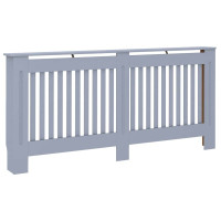 Produktbild för Radiatorlock 2 pcs Grå 172 x 19 x 81,5 cm Konstruerat trä