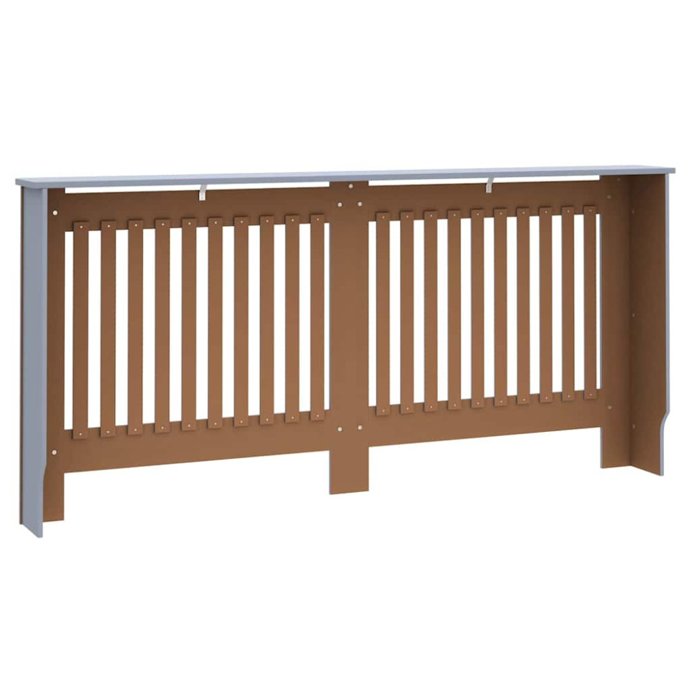 Produktbild för Radiatorlock 2 pcs Grå 172 x 19 x 81,5 cm Konstruerat trä